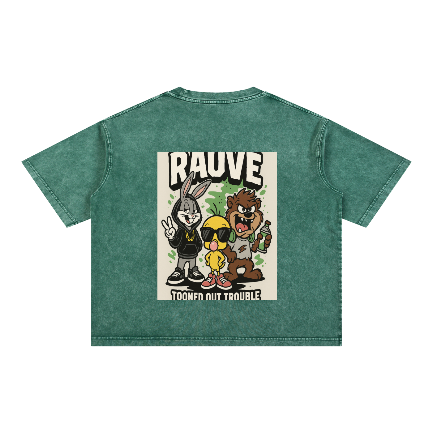 Mineral Wash Boxy Cotton T-Shirt