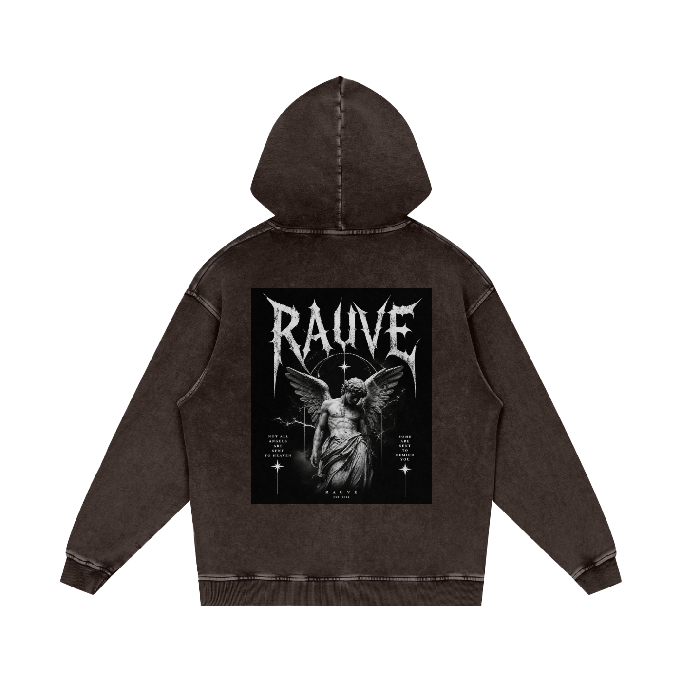 Snow Washed Loose Cotton Hoodie