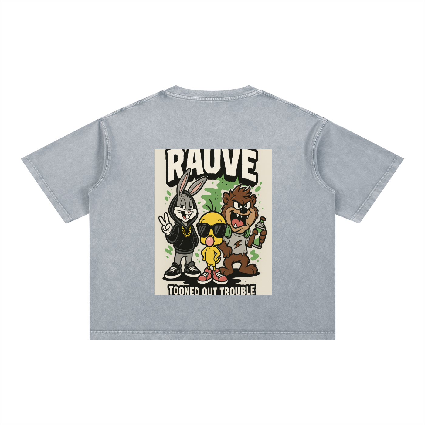 Mineral Wash Boxy Cotton T-Shirt