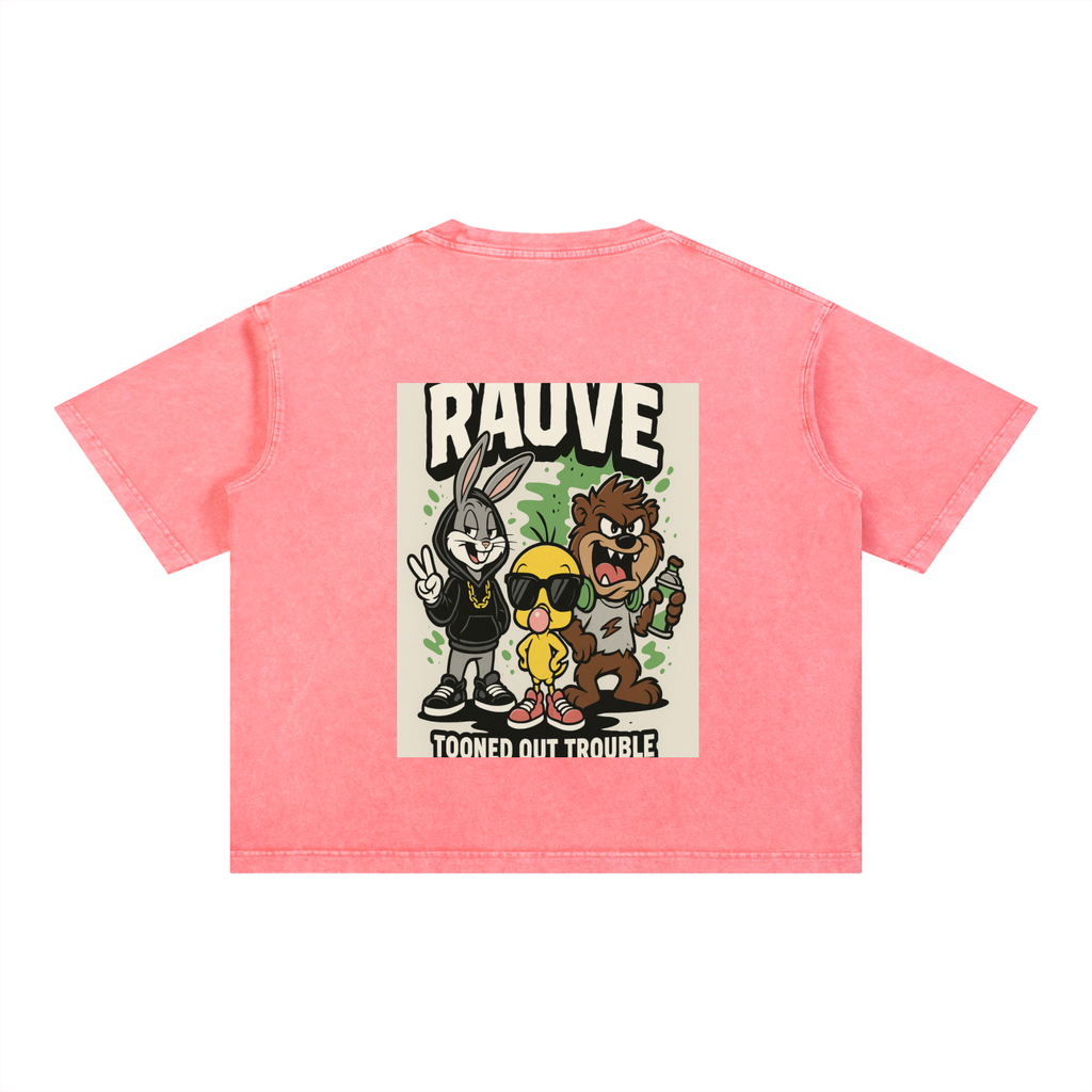 Mineral Wash Boxy Cotton T-Shirt