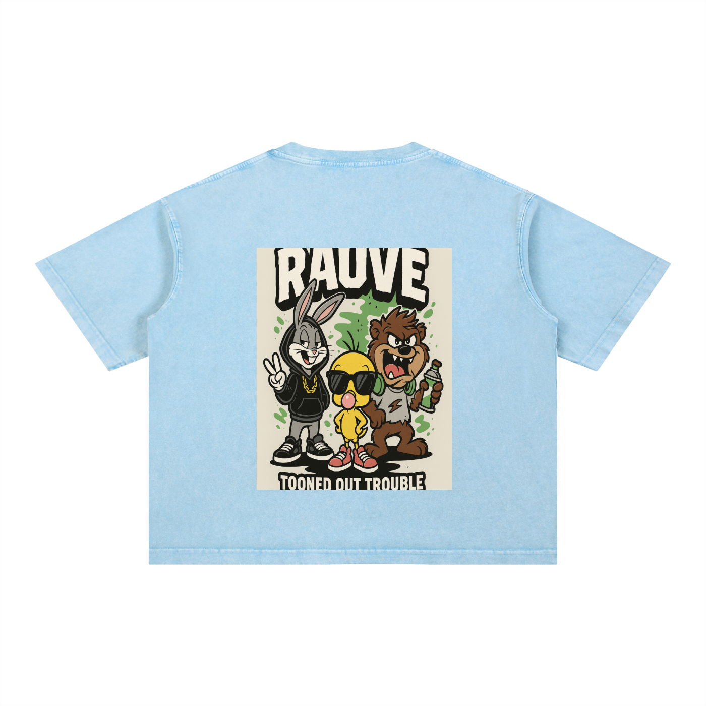 Mineral Wash Boxy Cotton T-Shirt