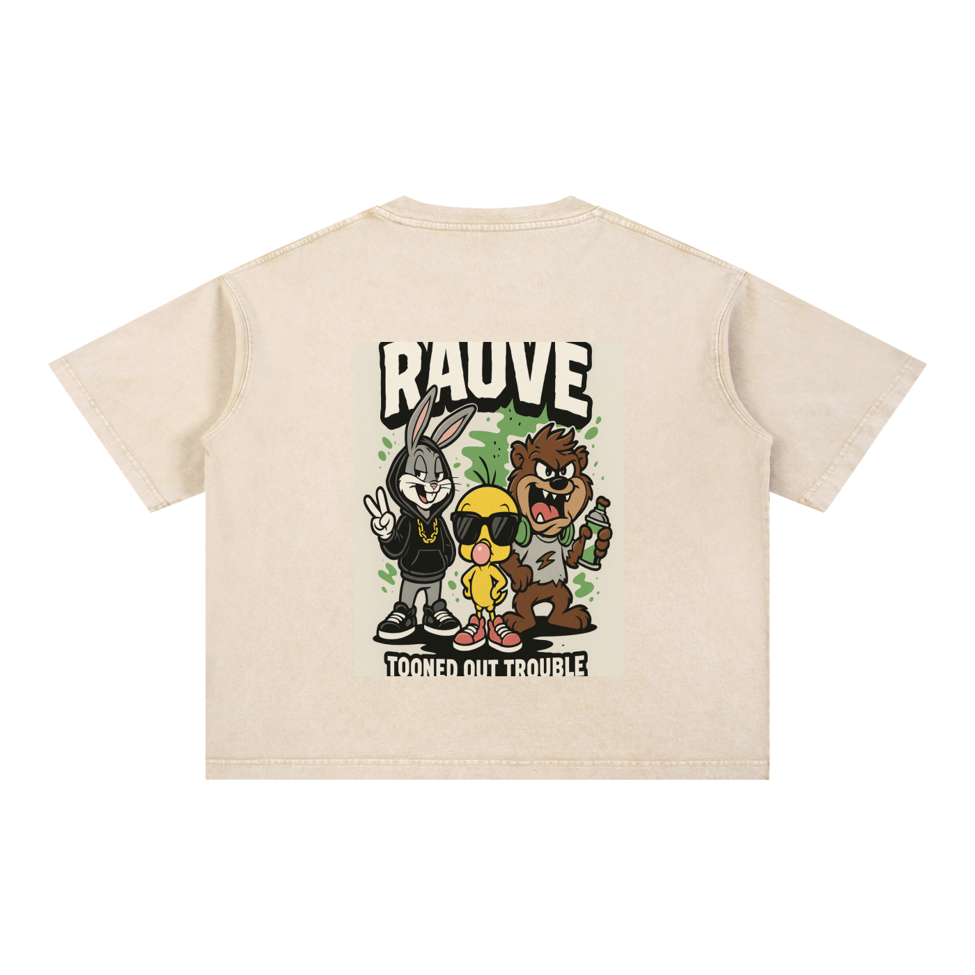 Mineral Wash Boxy Cotton T-Shirt